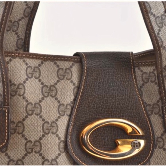 Gucci Monogrammed PVC Leather Tote - Picture 5 of 16
